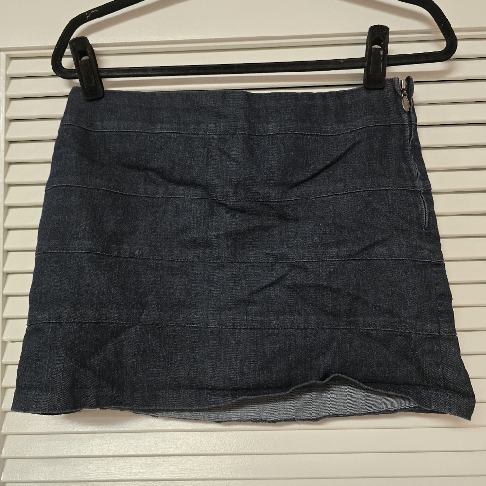 Max Rave - Denim Skirt With Side Zipper